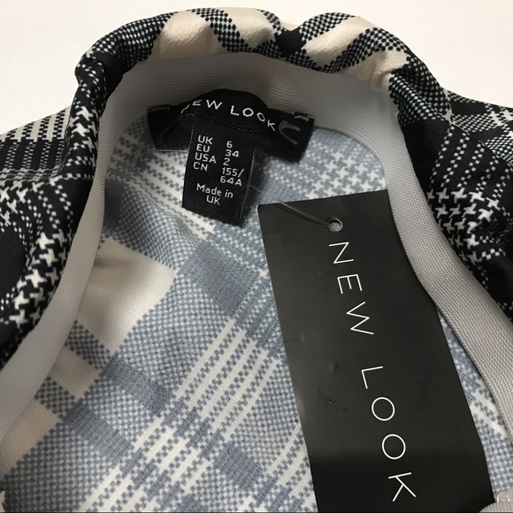 New Look Jules Check Bias Midi Skirt Size 2 Check - Picture 2 of 4